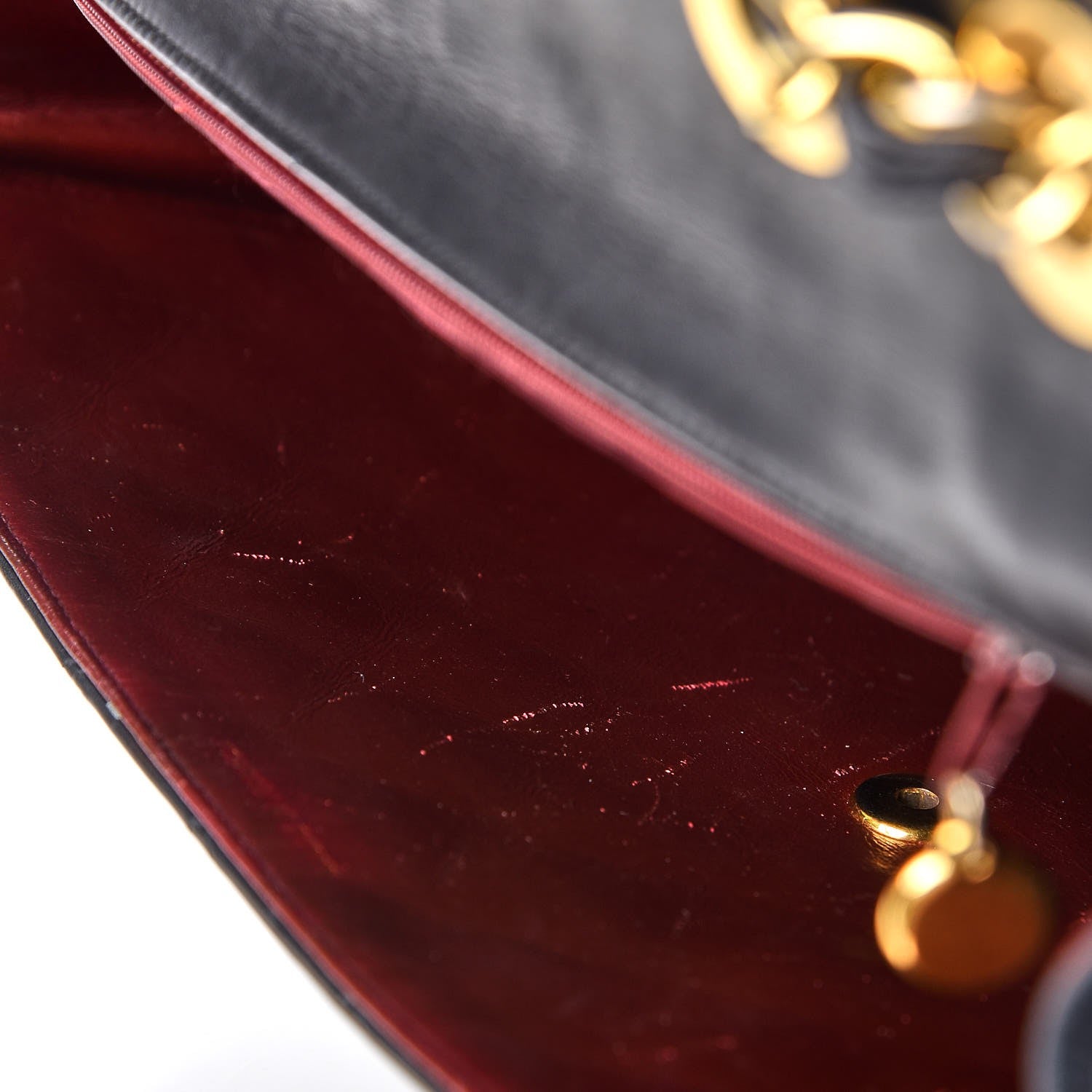 Chanel Lambskin Quilted XL Jumbo Single Flap Black 11 of 14