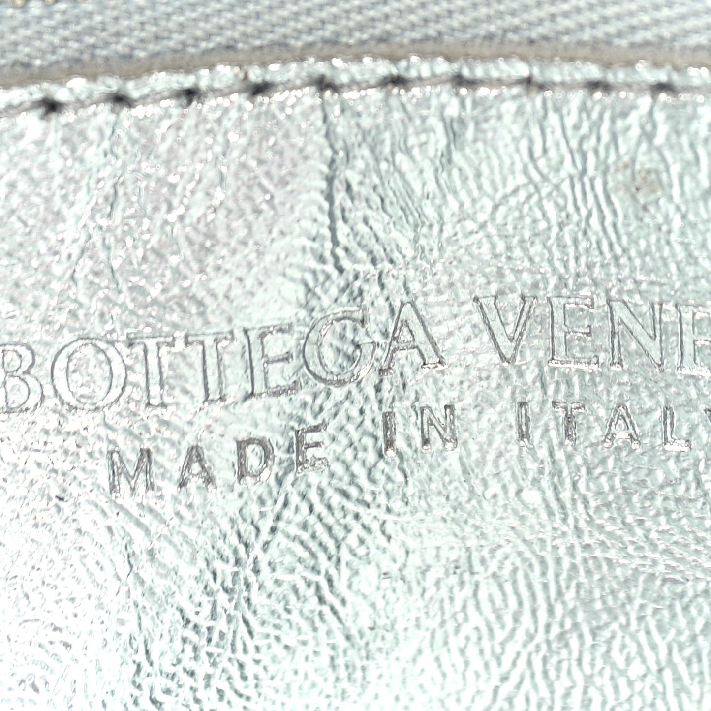Metallic Lambskin Maxi Intrecciato Cassette Crossbody Bag  Silver