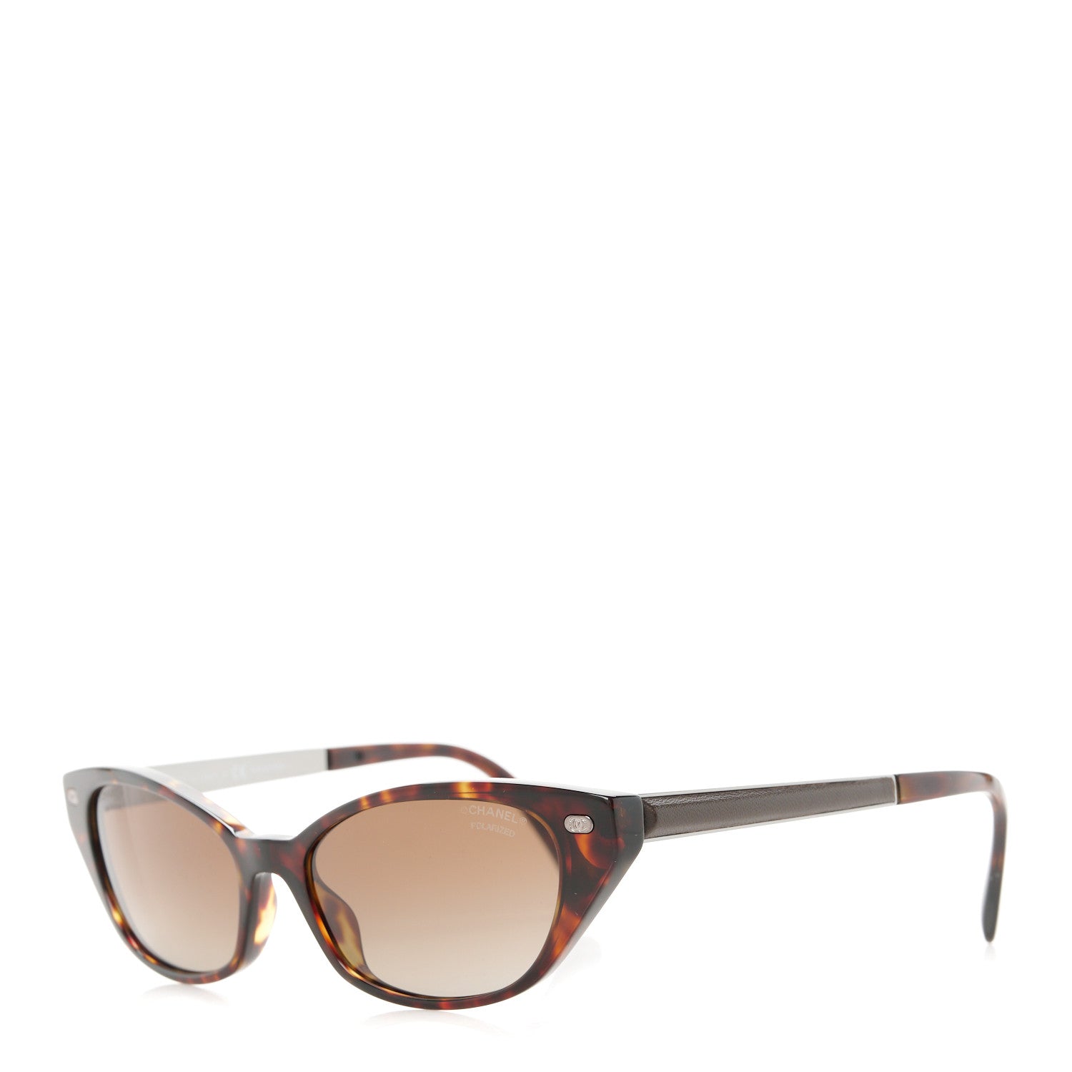 Chanel Acetate CC Cat Eye Sunglasses 5438-Q Tortoise 1 of 8