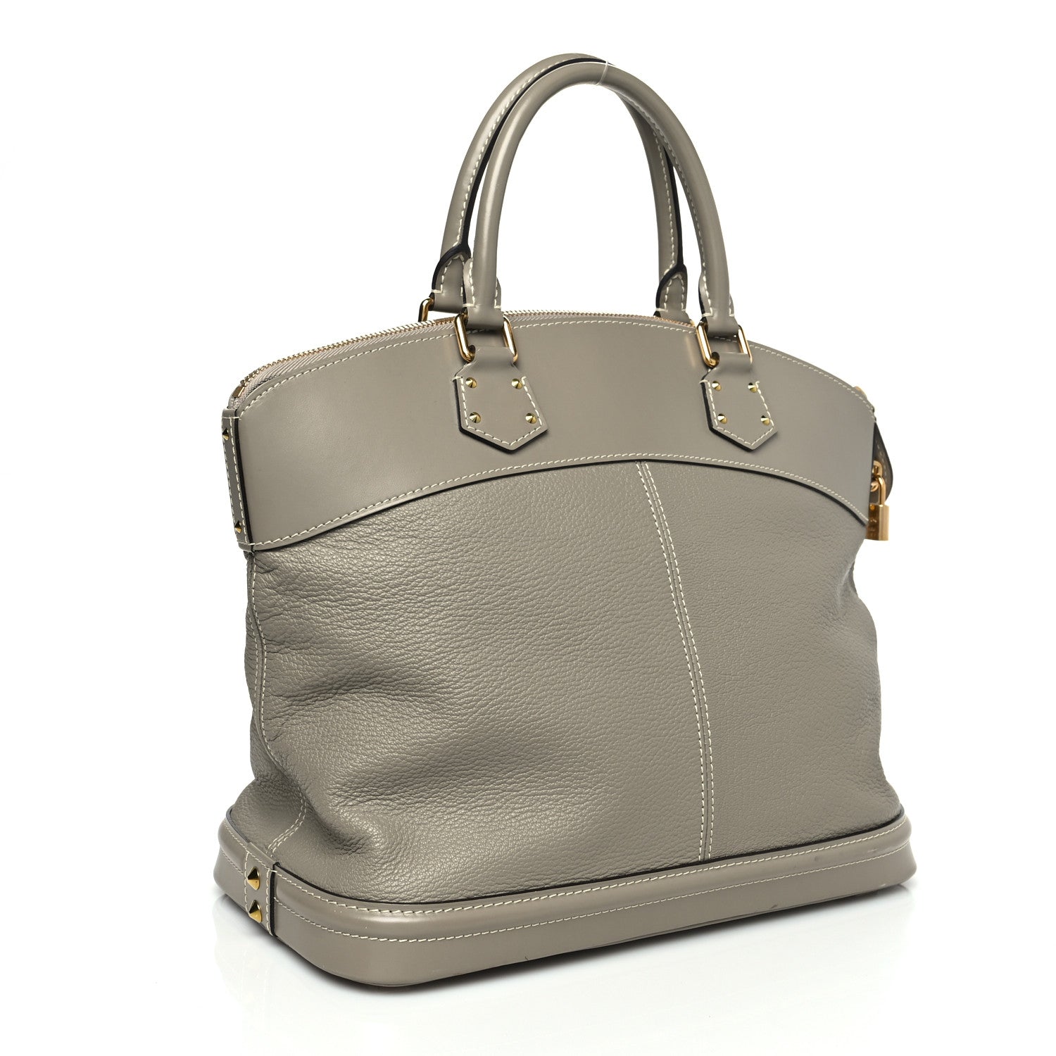 Louis Vuitton Suhali Lockit MM Greige 3 of 17