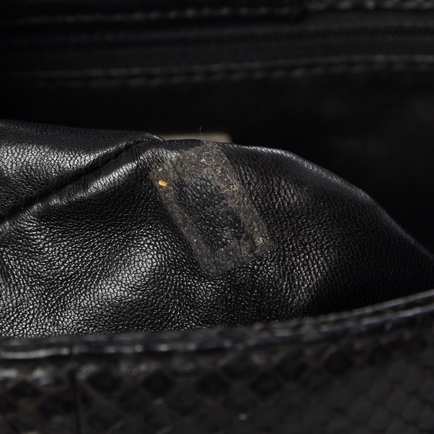 Python Executive Cerf Shopper Tote Black