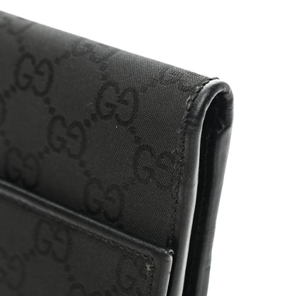 Gucci Monogram Nylon Continental Wallet Black 8 of 10