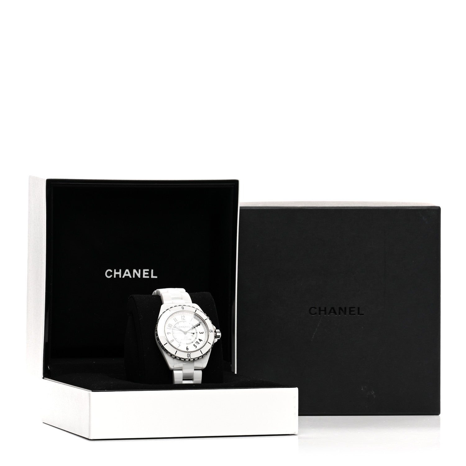 Chanel Stainless Steel Ceramic 38mm J12 Automatic Watch White 5 of 5