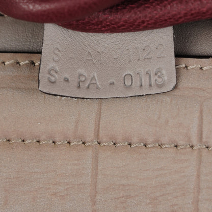 Celine Crocodile Embossed Nubuck Medium Trapeze Grey 7 of 9