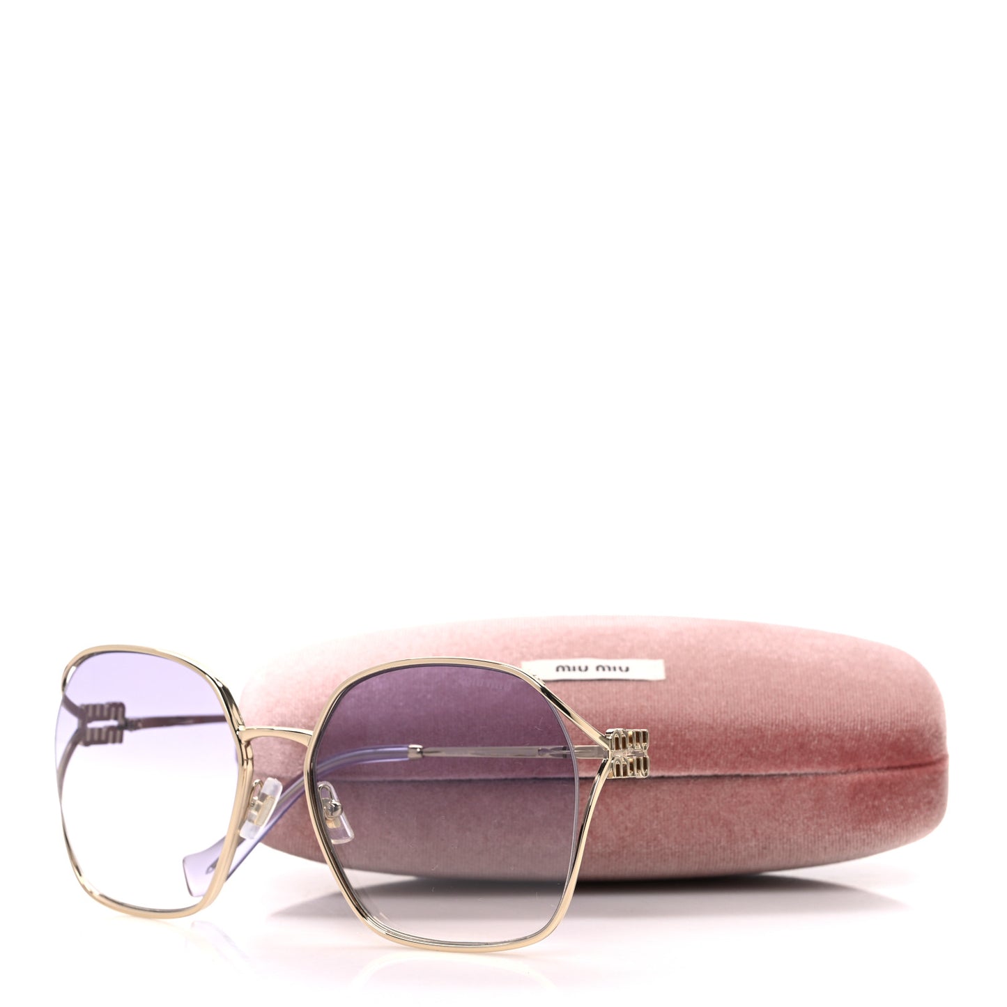 Metal Sunglasses SMU52W Gold Blue
