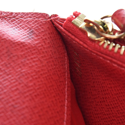 Louis Vuitton Damier Ebene Insolite Wallet Red 9 of 10