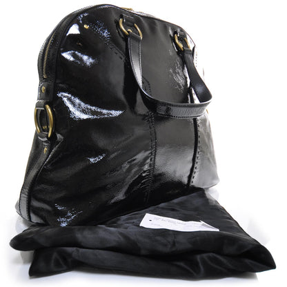 Saint Laurent Patent Large Muse Black 2 of 11