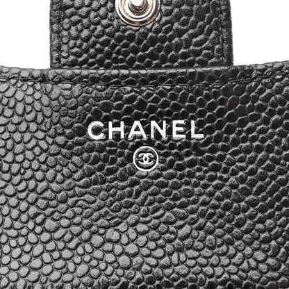 Chanel Caviar Quilted Compact Flap Wallet Black 8 of 11