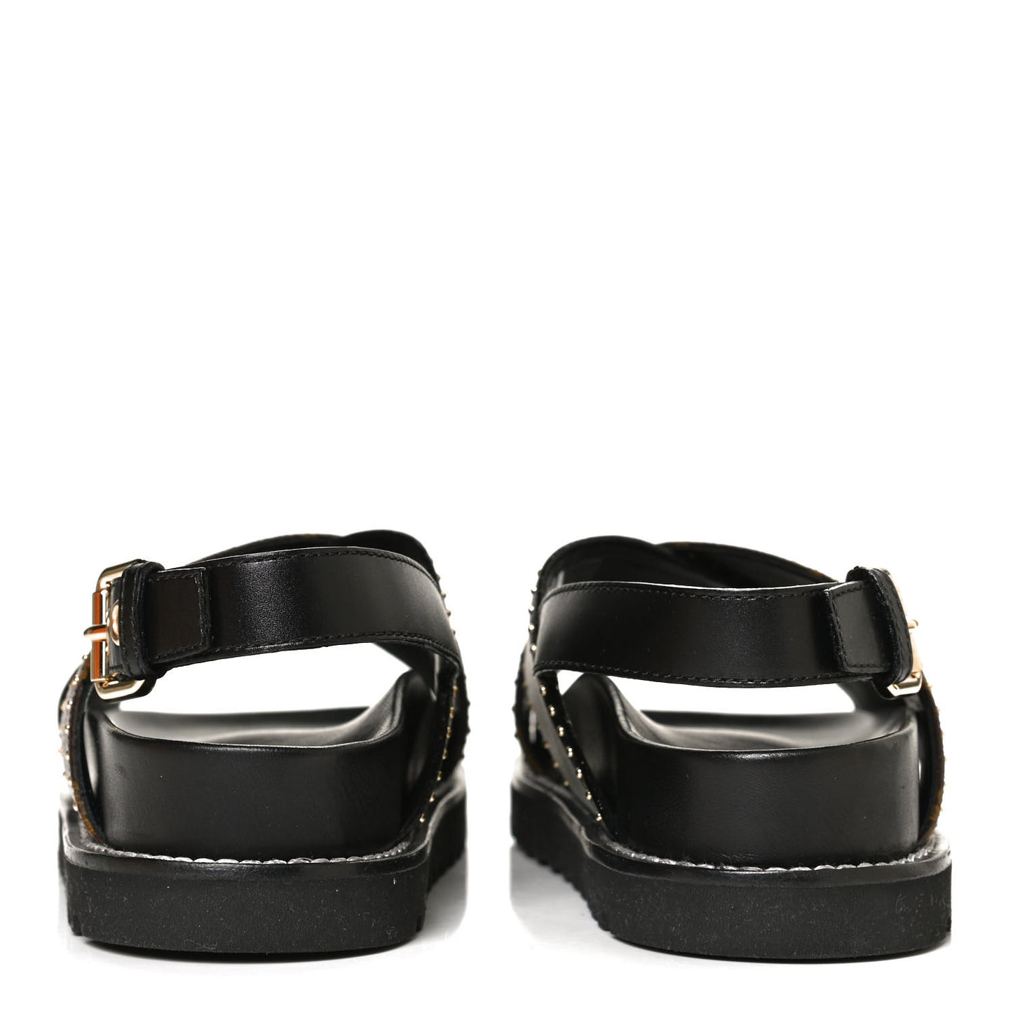 Monogram Paseo Flat Comfort Sandals 35 Black