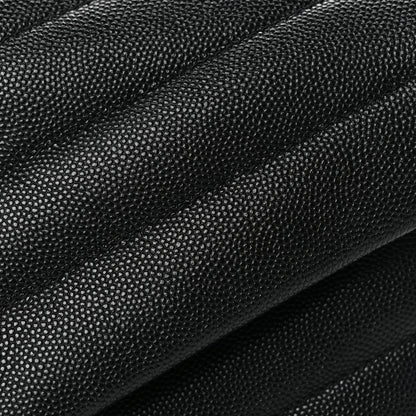 Saint Laurent Grain de Poudre Calfskin Y Quilted Monogram Small Loulou Chain Satchel Black 7 of 9