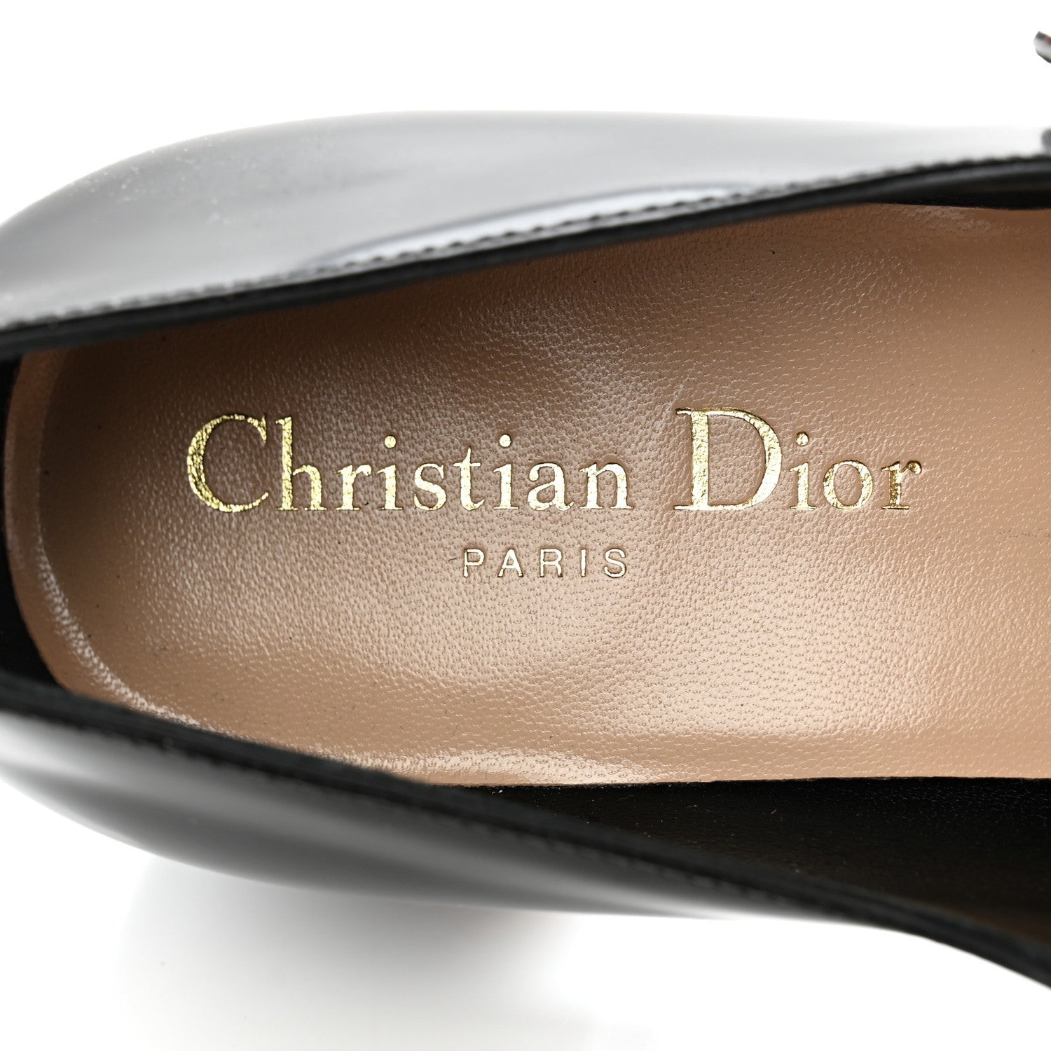 Christian Dior Brushed Calfskin Uniform 30mm Pumps 37.5 Black 7 of 7