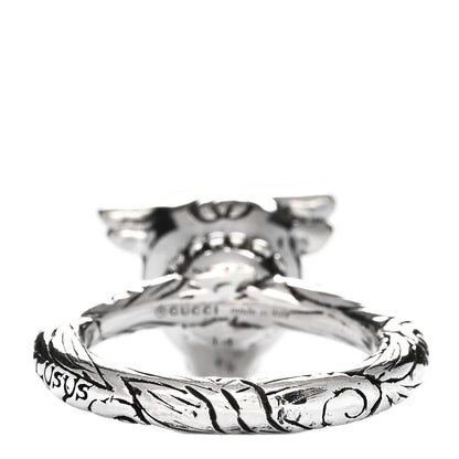 Gucci Sterling Silver Anger Forest Bull's Head Ring 54 6.75 4 of 5