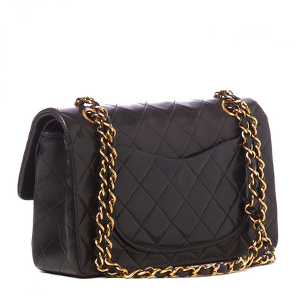 Chanel Lambskin Quilted Small Double Flap Black 2 of 9