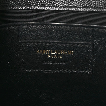 Saint Laurent Grain De Poudre Medium Classic Monogram Kate Satchel Black 5 of 8