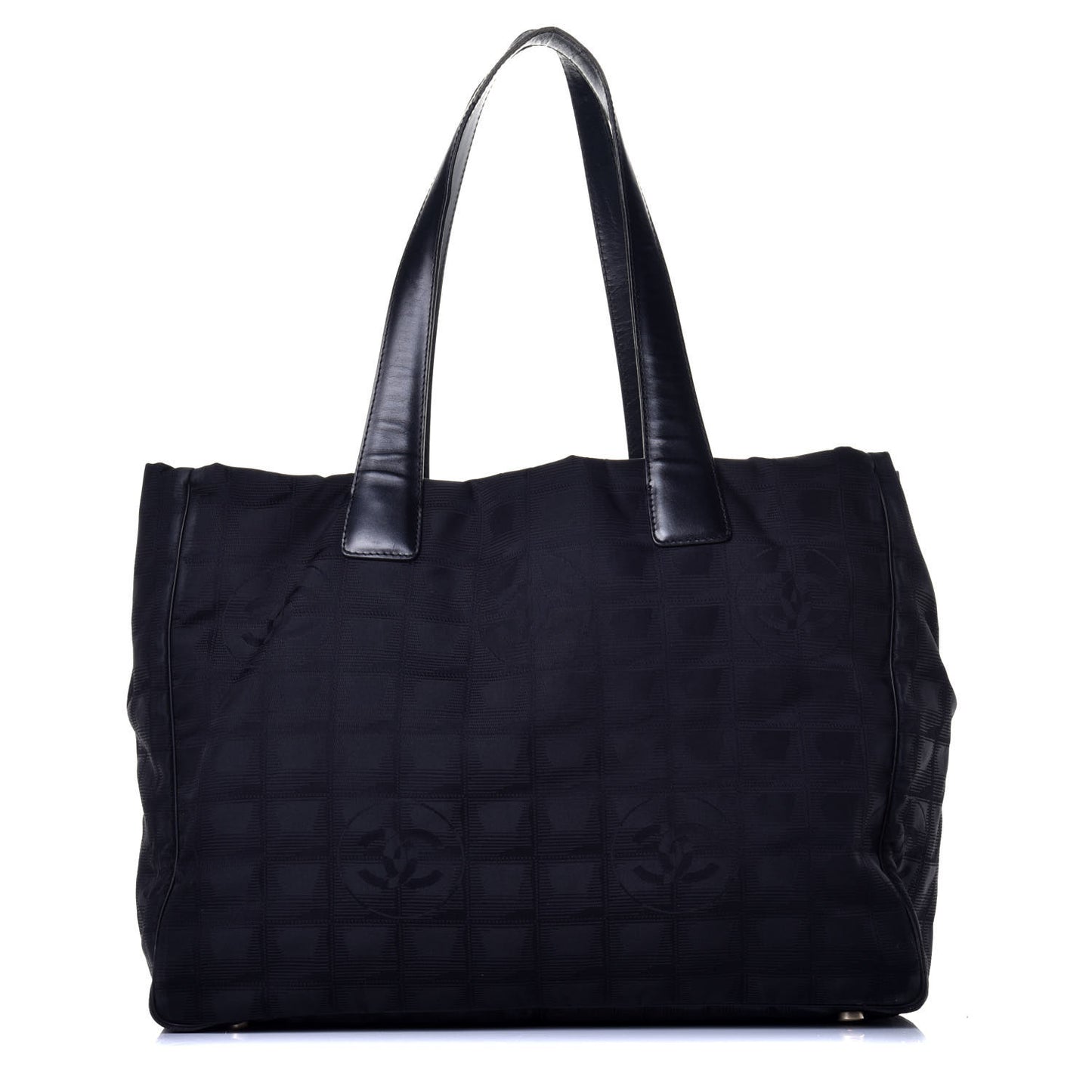 Nylon Medium Travel Tote Black