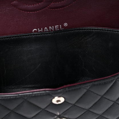 Chanel Lambskin Quilted Medium Double Flap Black 13 of 22