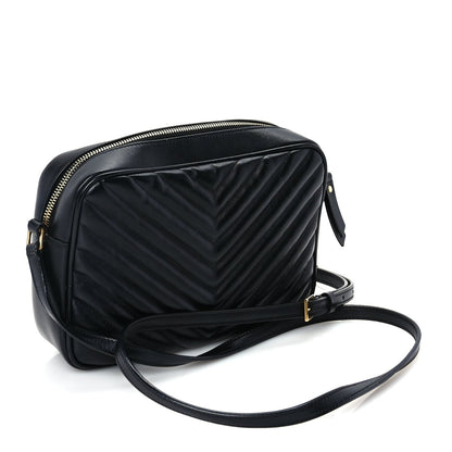 Saint Laurent Calfskin Matelasse Monogram Lou Camera Bag  Black 2 of 8