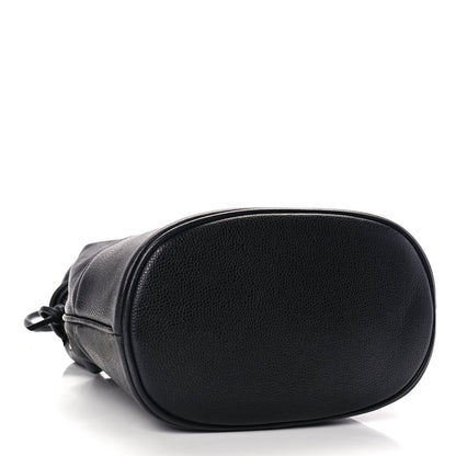 Chanel Caviar CC Drawstring Shoulder Bag Black 4 of 10