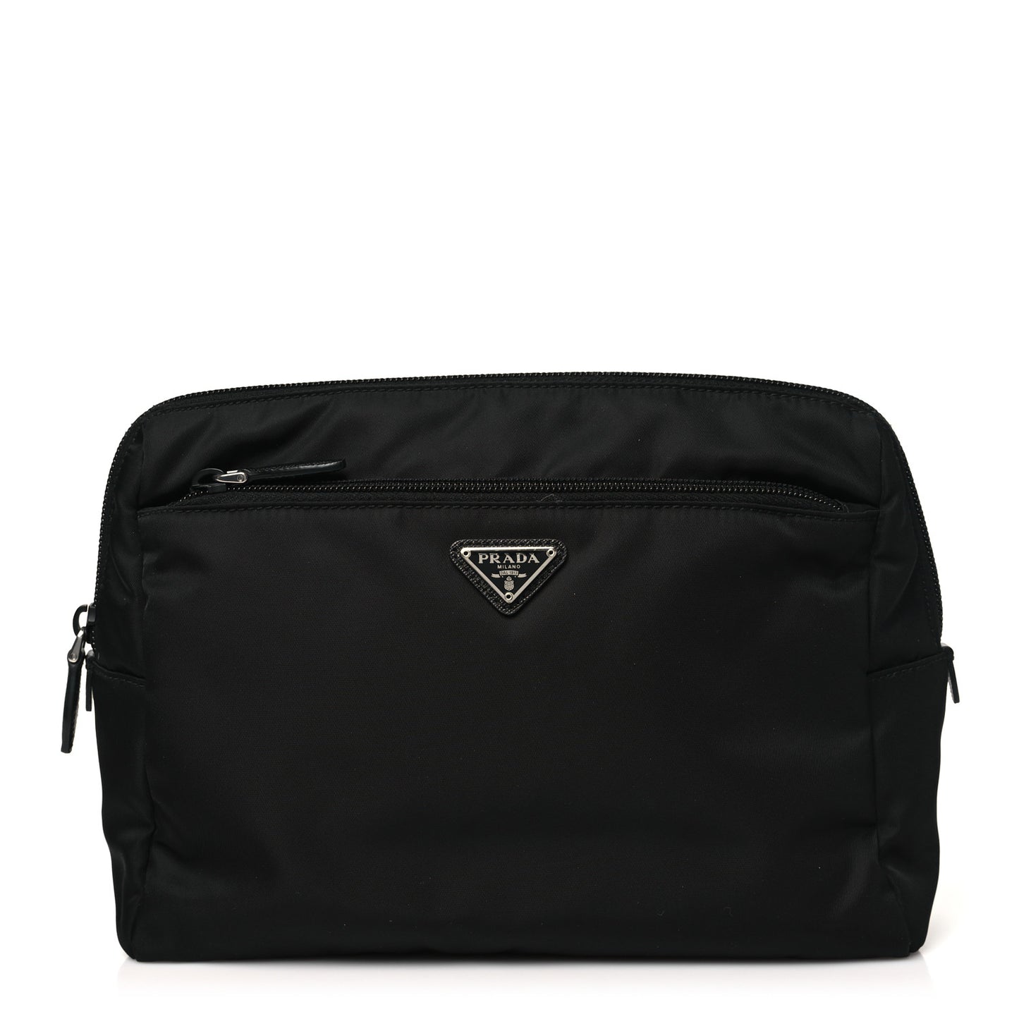 Re-Nylon Saffiano Travel Pouch Black Astrale