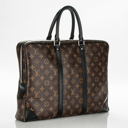 Louis Vuitton Monogram Macassar Porte-Documents Voyage 3 of 11