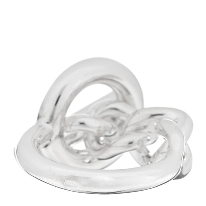 Hermes Sterling Silver GM Croisette Ring 54 6.75 3 of 5