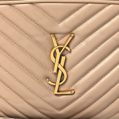 Saint Laurent Calfskin Matelasse Monogram Lou Camera Bag Dark Beige 8 of 13