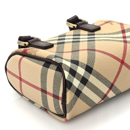 Burberry Haymarket Check Mini Shoulder Bag  Chocolate 7 of 8