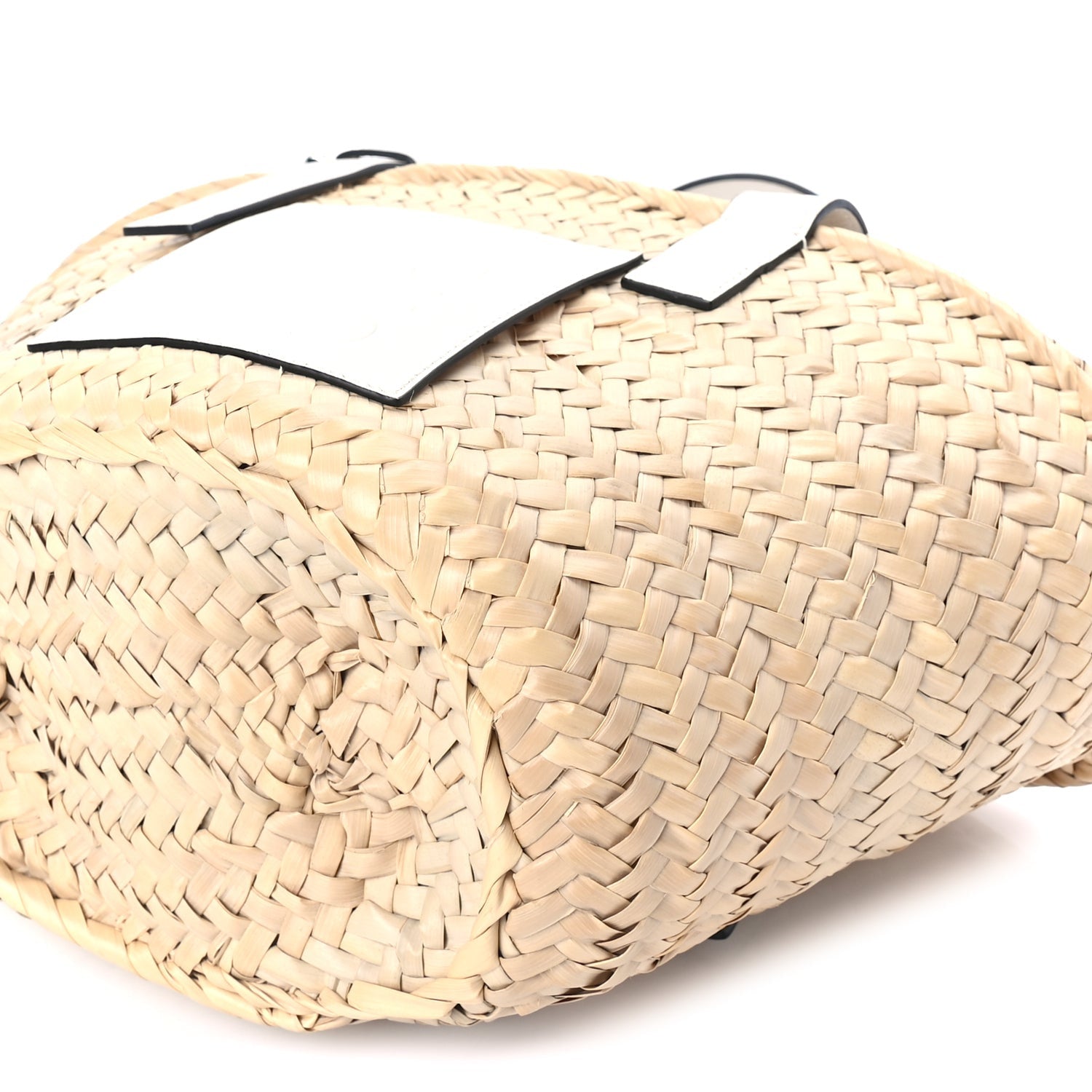 Tag Heuer Raffia Small Basket Tote Bag Natural White Natural White 8 of 8