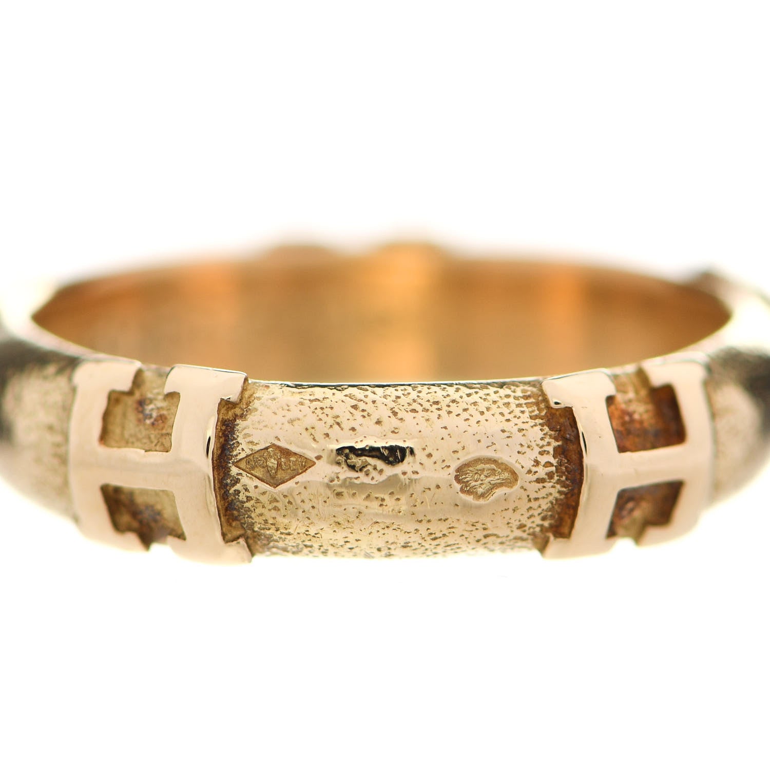 Hermes 18K Yellow Gold H Ring 50 5.25 6 of 6
