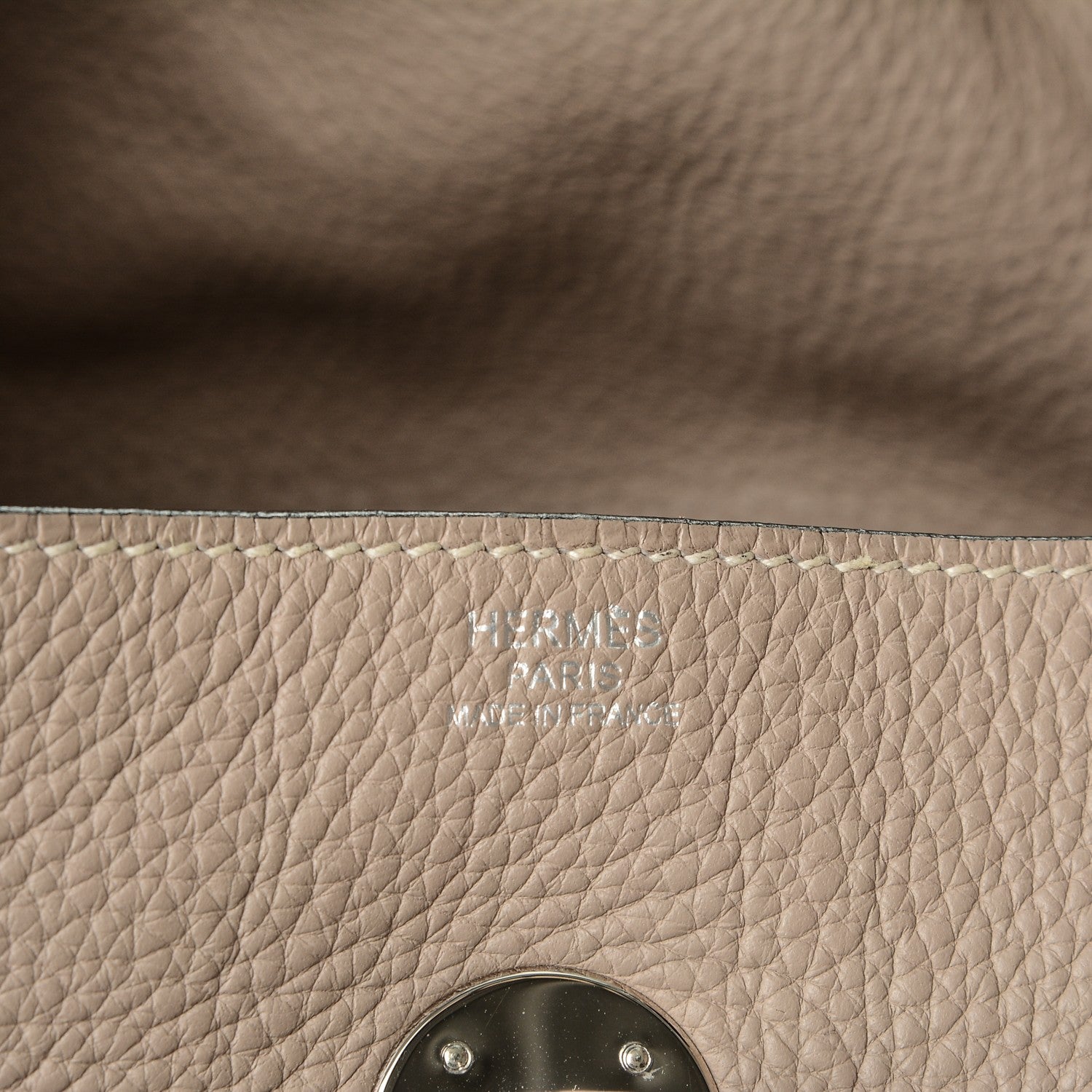 Hermes Taurillon Clemence Lindy 34 Gris Tourterelle 6 of 8