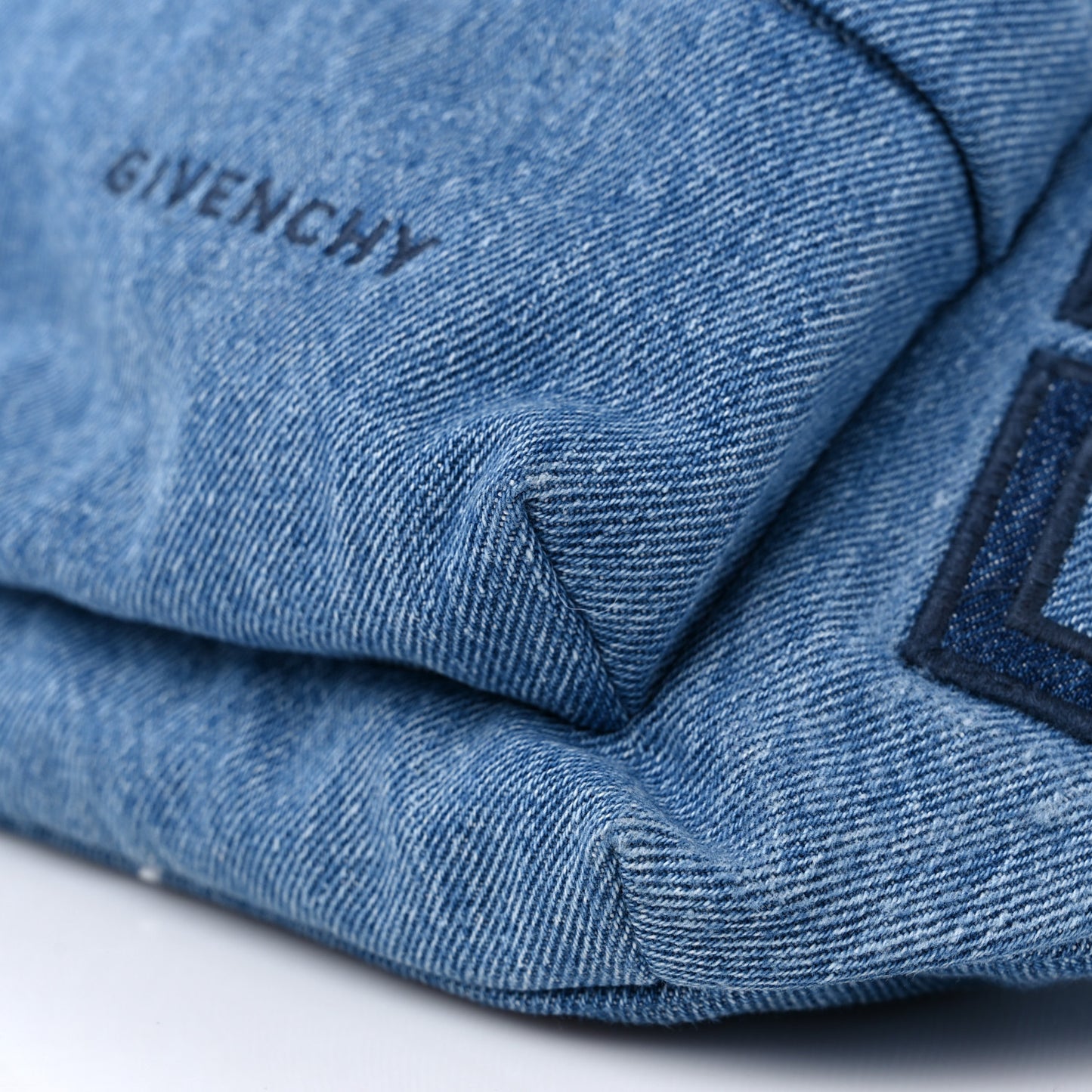 Essential U Denim Belt Bag Light Blue