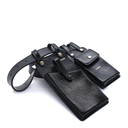 Fendi Vitello Glacier Utility Belt Pouch  Mogano 7 of 7