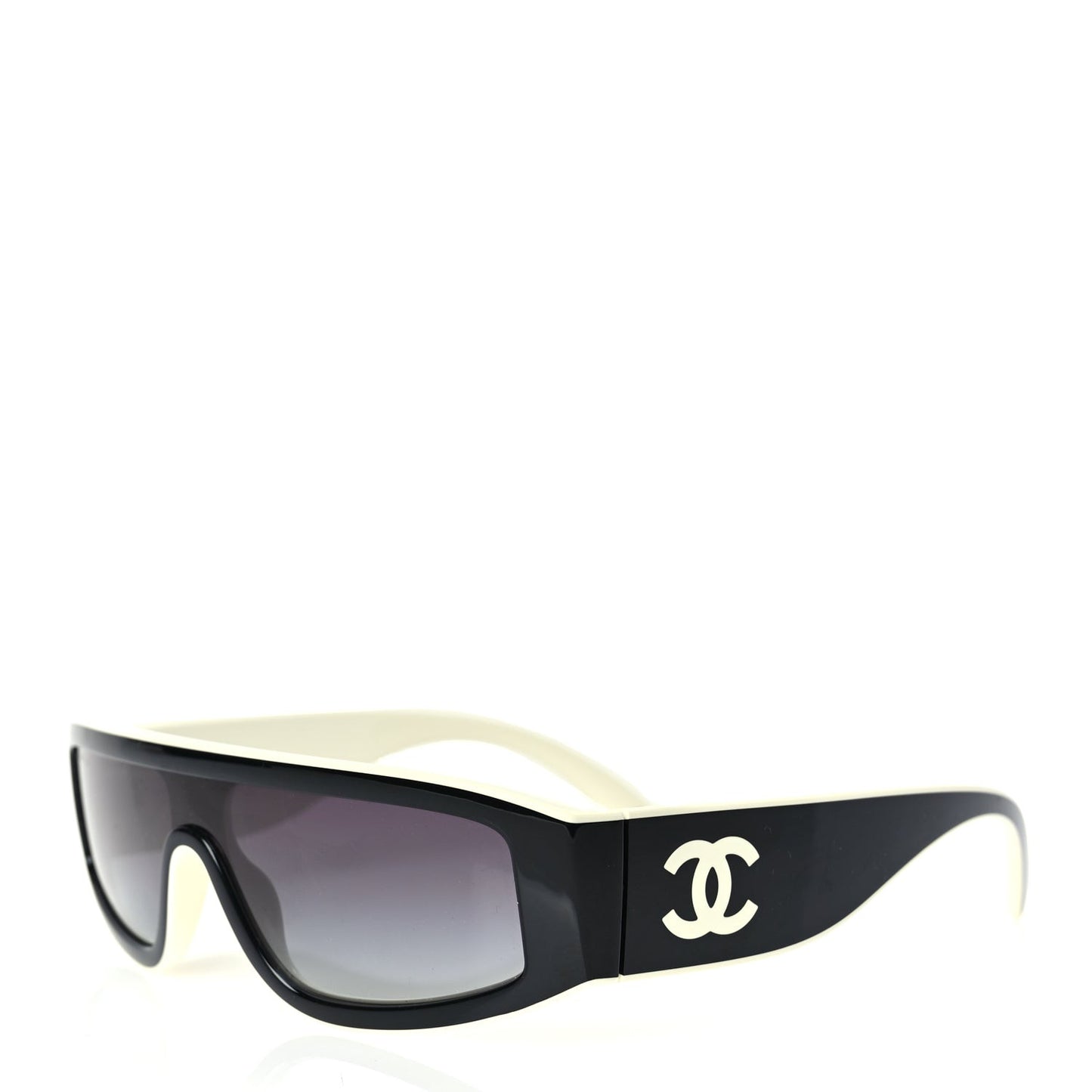 Acetate Cat Eye Sunglasses 6057 Black White