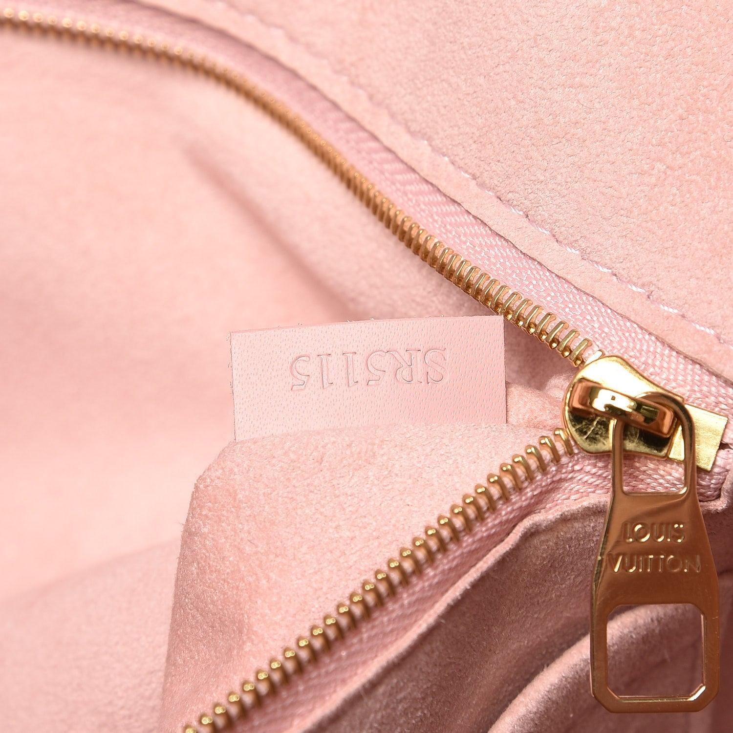 Louis Vuitton Damier Ebene Caissa Hobo Rose Ballerine 6 of 9