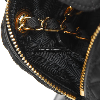 Prada Nylon Tessuto Impuntu Quilted Flap Black 9 of 11