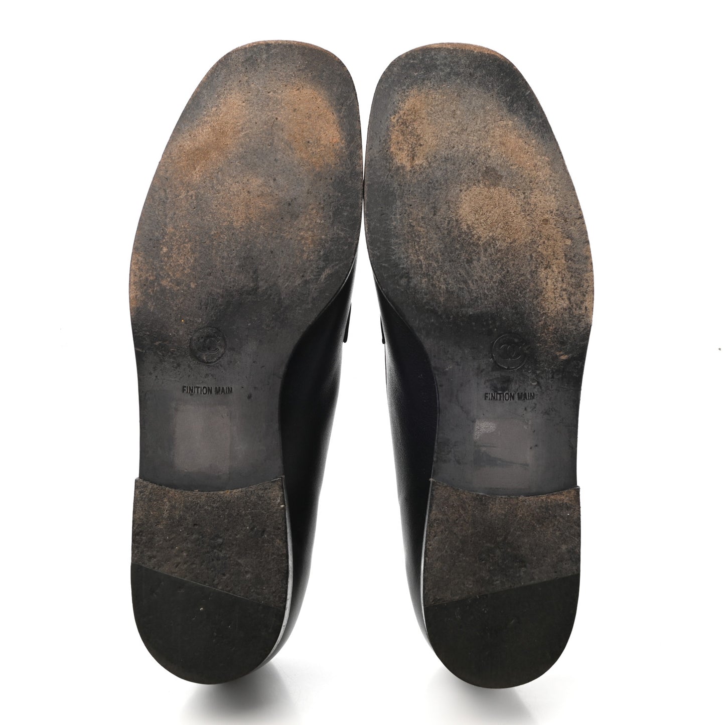Lambskin CC Loafers 39.5 Navy