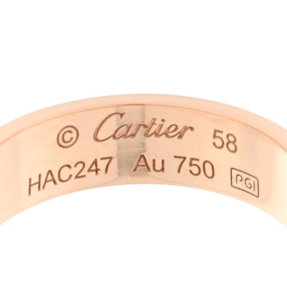 Cartier 18K Pink Gold 5.5mm LOVE Ring 58 8.25 4 of 4