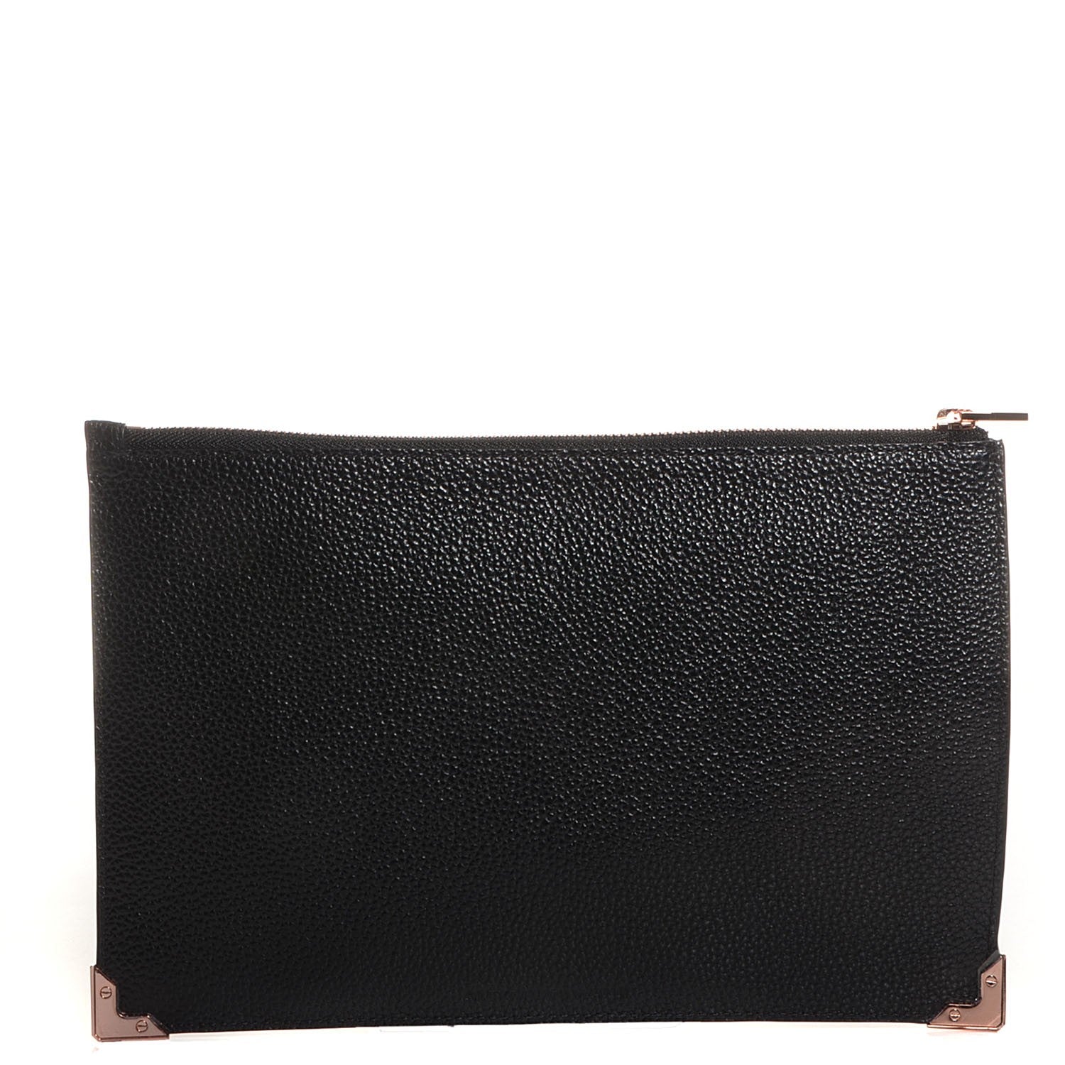 Alexander Wang Textured Leather Prisma Flat Pouch Black 1 of 6