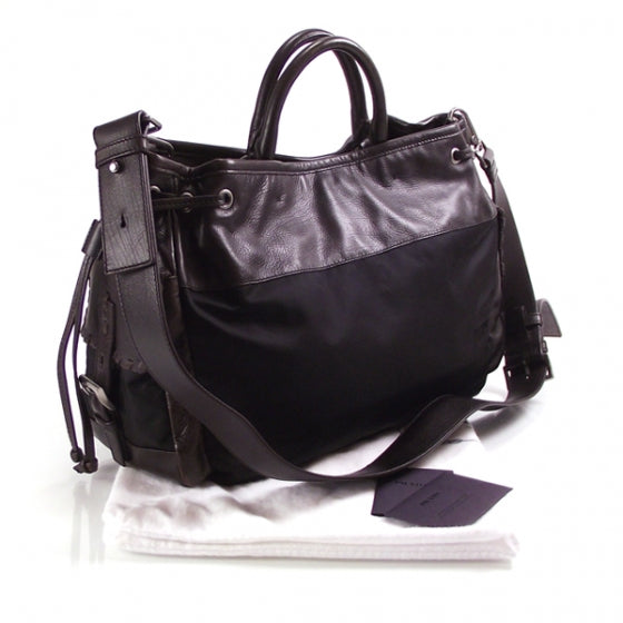 Nylon Shoulder Bag Black