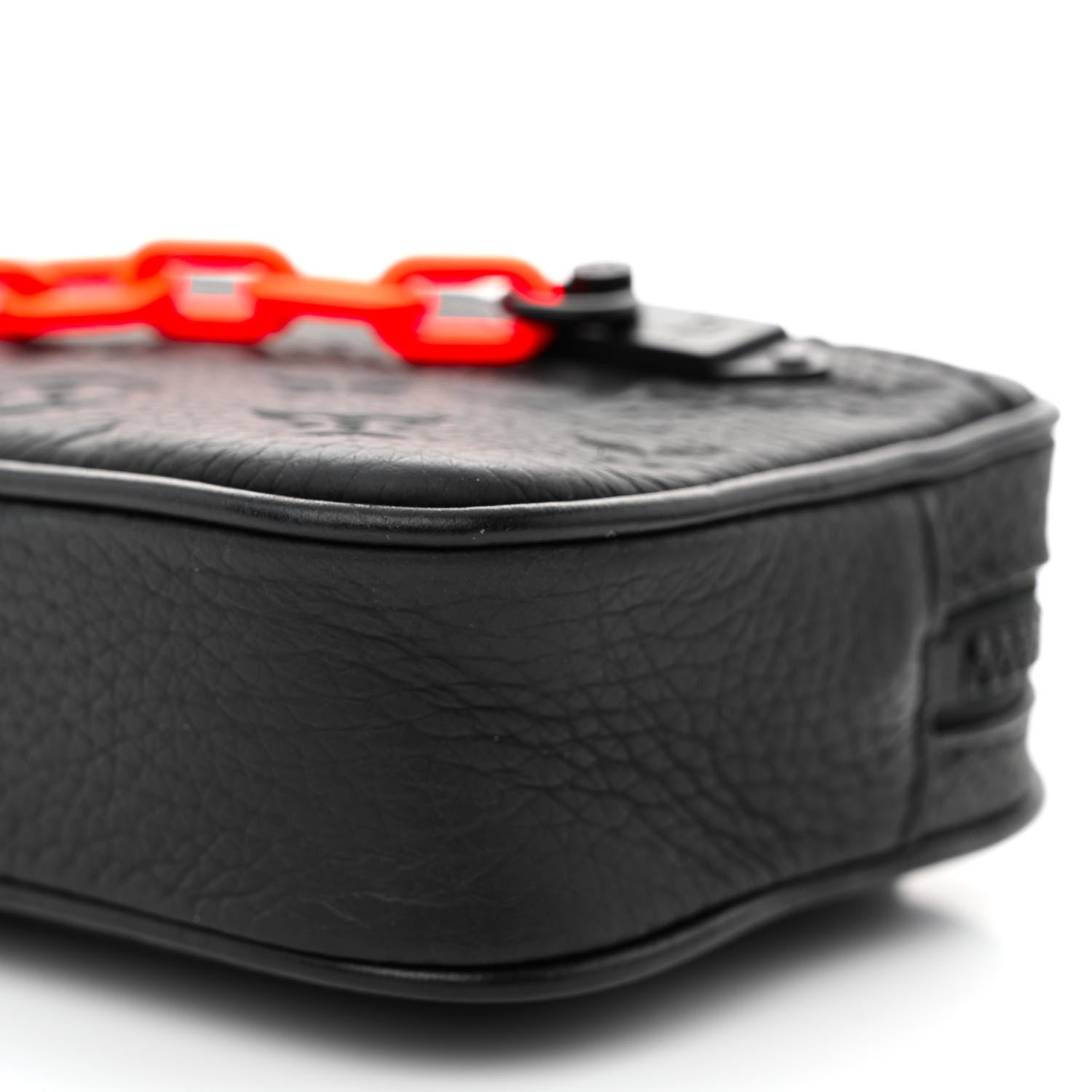 Louis Vuitton Taurillon Monogram Uniformes Solar Ray Soft Pochette Volga Belt Bag Black 11 of 14