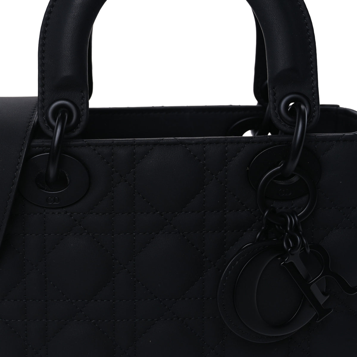 Christian Dior Ultra Matte Calfskin Cannage Small My ABCDior Lady Dior Black 6 of 8