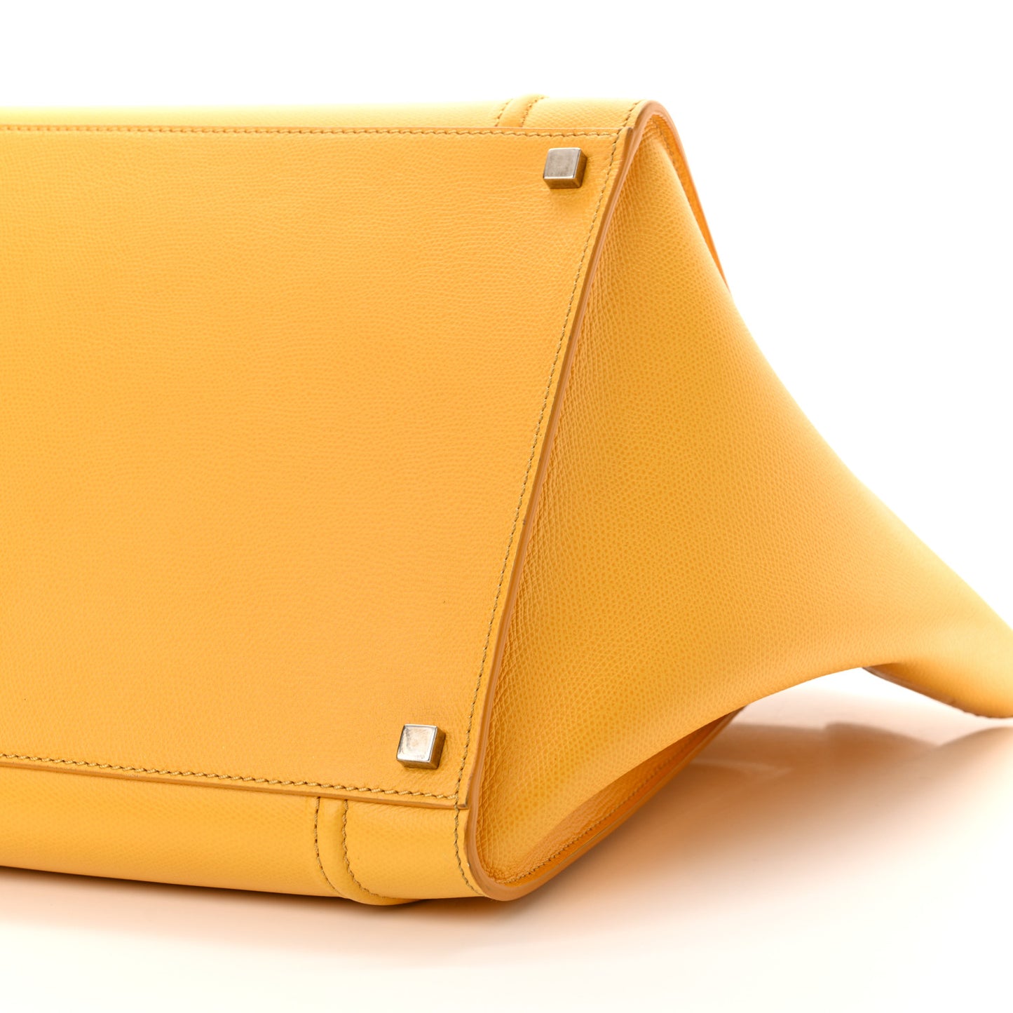 Grained Calfskin Medium Phantom Luggage Saffron