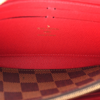Louis Vuitton Damier Ebene Clemence Wallet Cherry 5 of 8