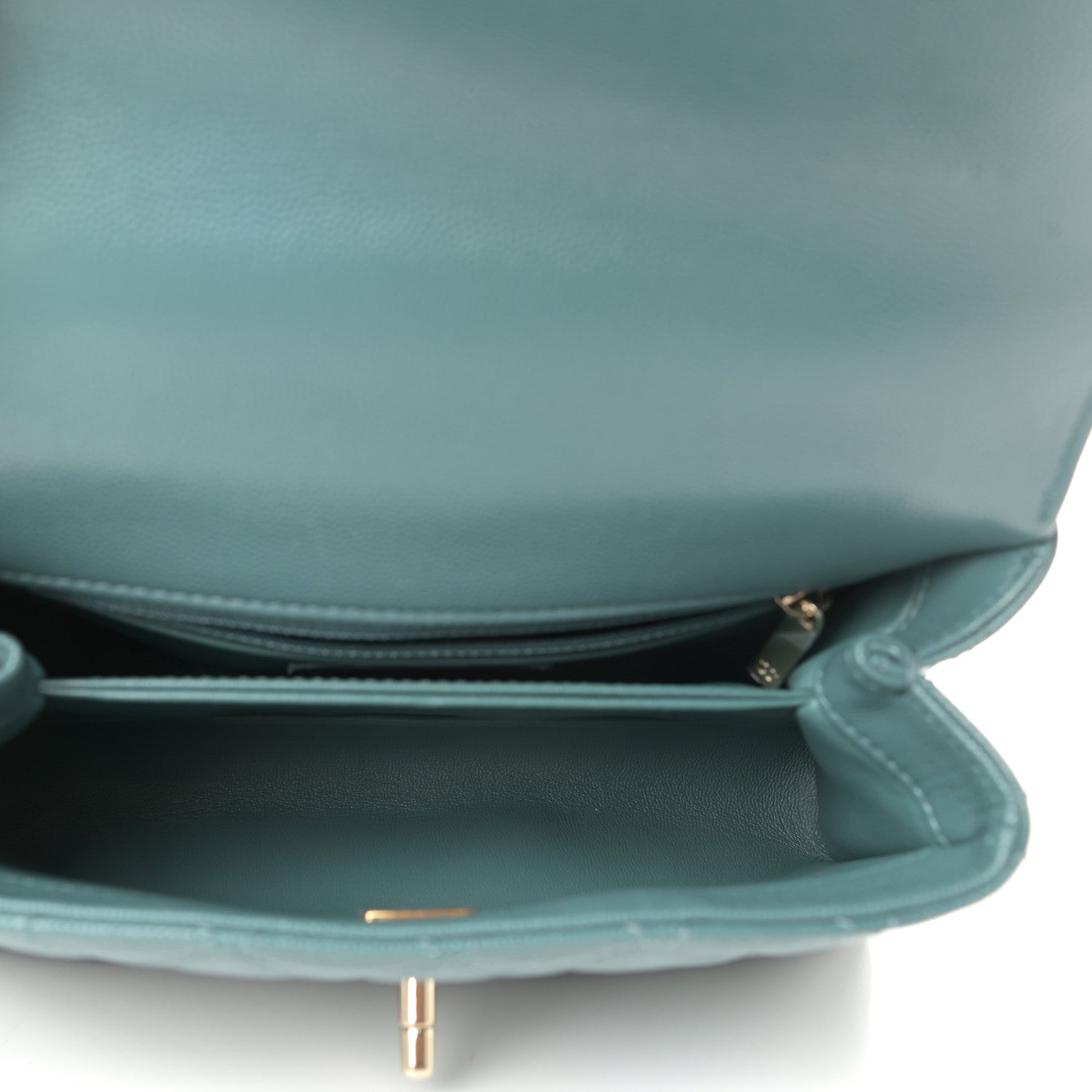 Chanel Caviar Quilted Mini Coco Handle Flap Green 5 of 11