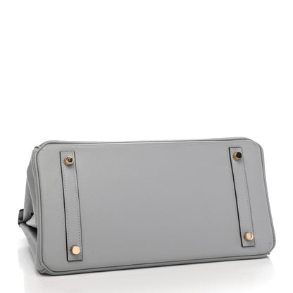 Hermes Epsom Birkin 30 Gris Mouette 4 of 10