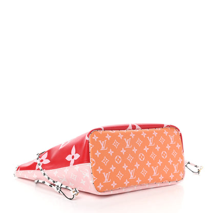 Louis Vuitton Monogram Giant Neverfull MM Rouge 4 of 9