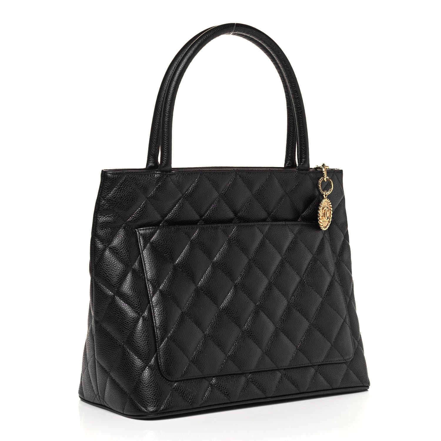 Chanel Caviar Quilted Medallion Tote Black 3 of 9