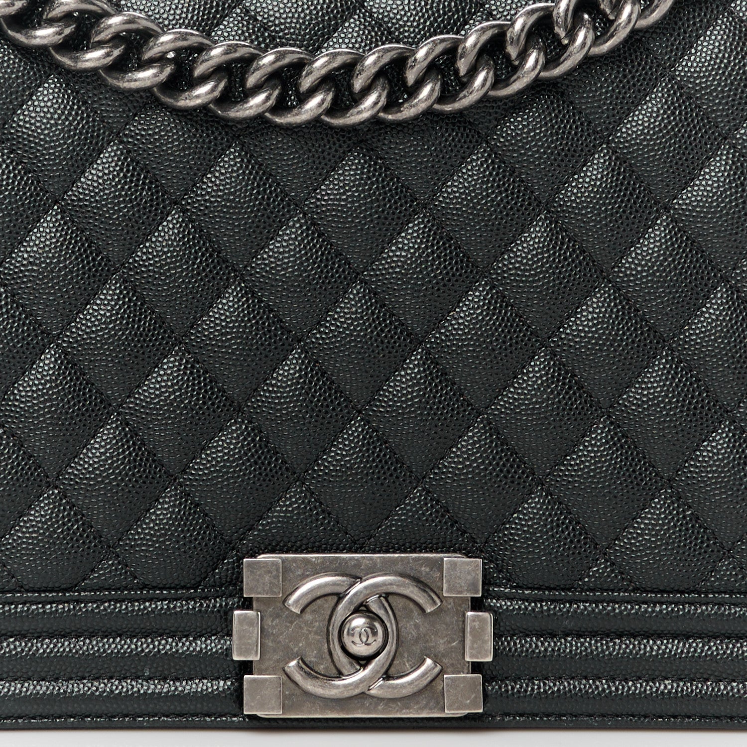 Chanel Caviar Quilted New Medium Boy Flap Black 8 of 11