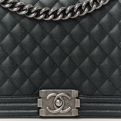 Chanel Caviar Quilted New Medium Boy Flap Black 8 of 11