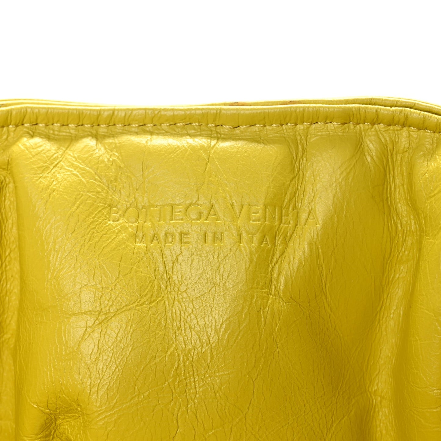 Calfskin Maxi Intrecciato Puffy Chain Tote Bag Yellow